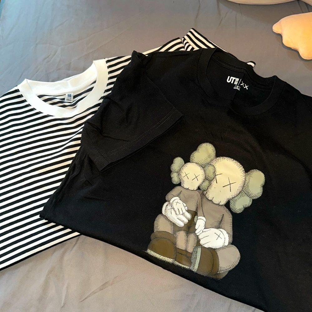 Uniqlo x KAWS & stripe top